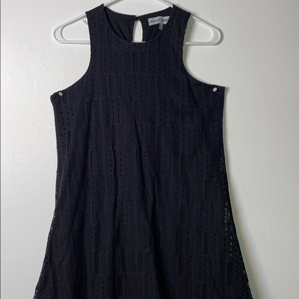 Black lace dress